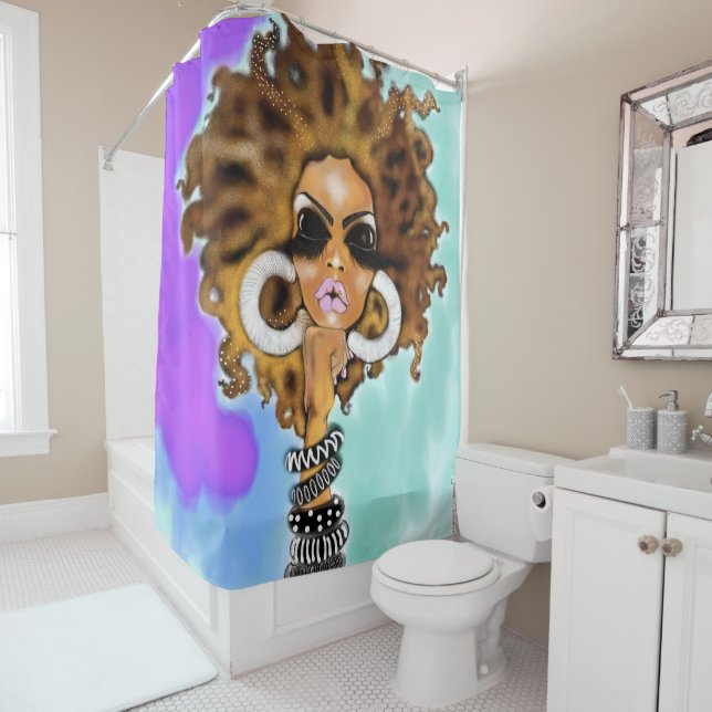 Rideau en douche de LIONNE (En situation)