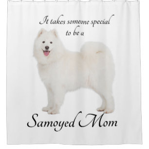 Rideau en douche de maman de Samoyed