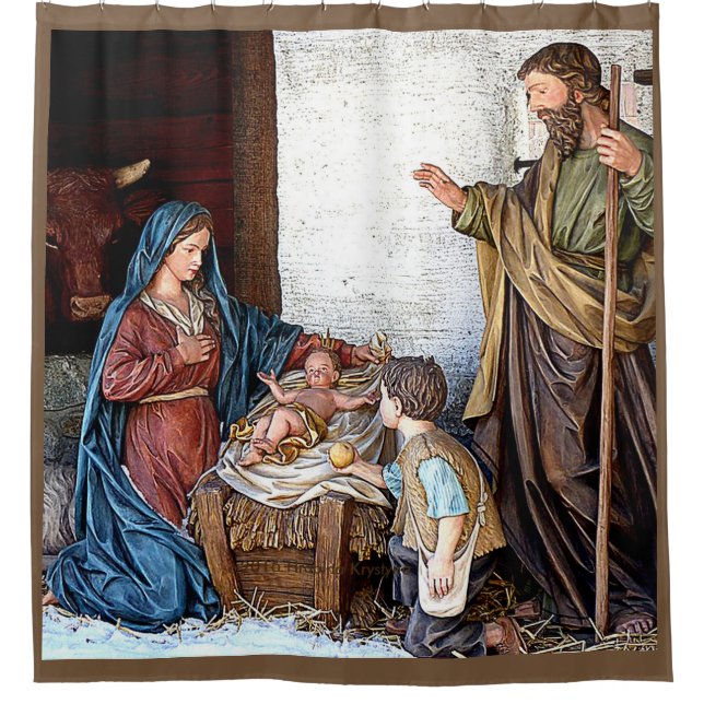 RIDEAU EN DOUCHE DE NATIVITÉ #3 (Devant)