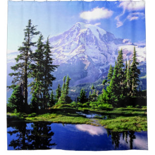 Rideau en douche de parc national de Mt Raineer