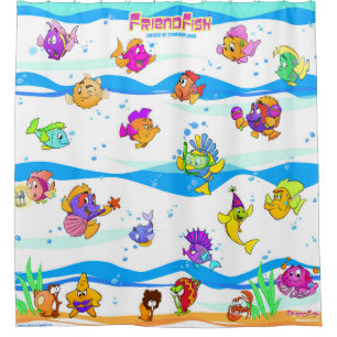 Rideau en douche de poissons