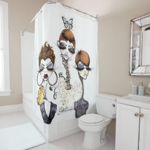 Rideau en douche de poussins de lutin