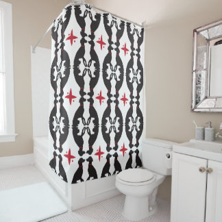 Rideau en douche élégant de lévrier
