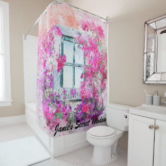 Rideau en douche floral magnifique d'aquarelle de
