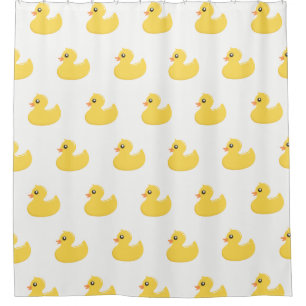 Rideau en douche mignon en caoutchouc jaune mignon