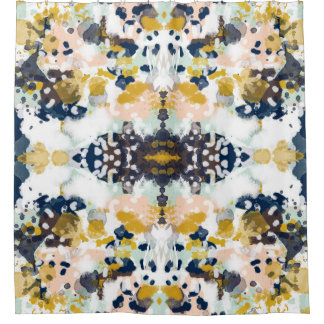 Rideau en douche painterly paintned par résumé de