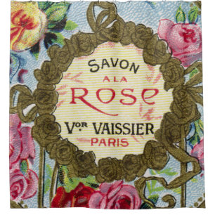 Rideau en douche rose de parfum de Français