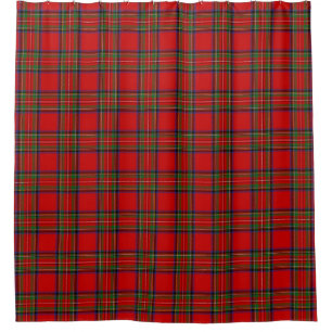 Rideau en douche royal de tartan de Stewart