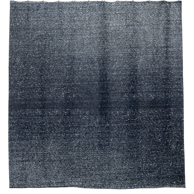 Rideau en douche rustique de regard de denim bleu (Devant)