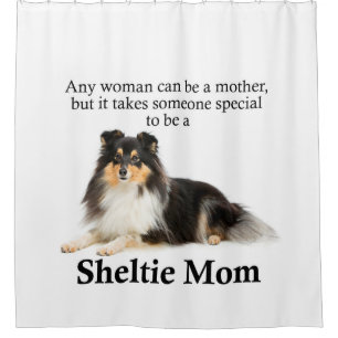 Rideau en douche tricolore de maman de Sheltie