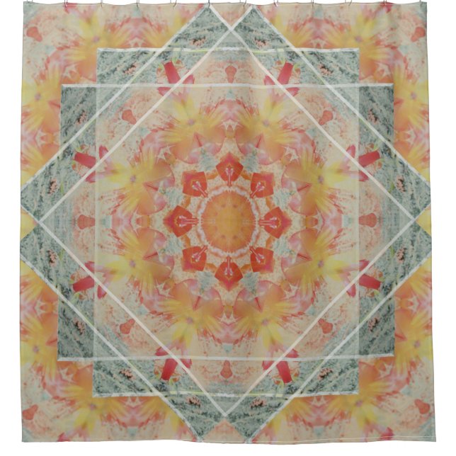 Rideau en douche turquoise de flamme de sud-ouest (Devant)