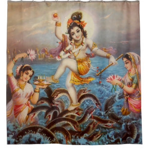 Rideau en douche vintage de l'Inde
