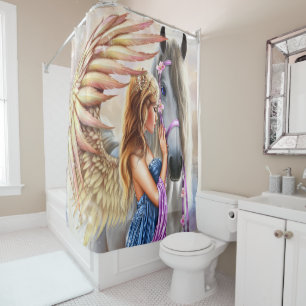 Rideau salle de bain Paradis Angel