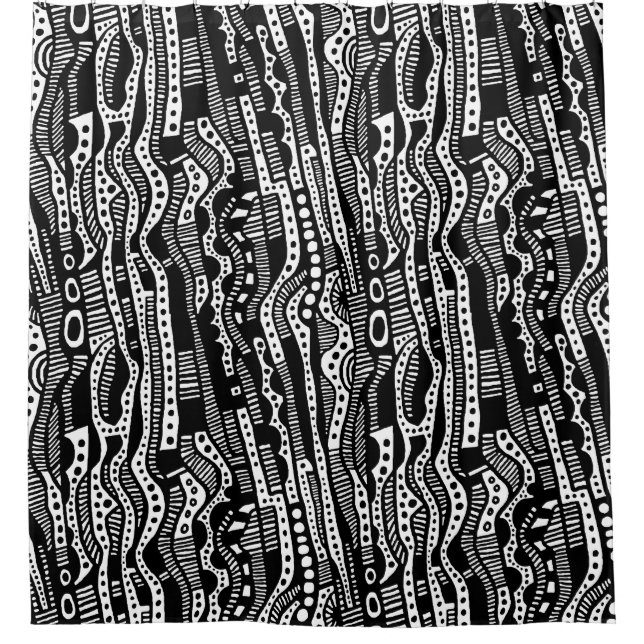 Rideaux De Douche 120115 - Noir (Devant)