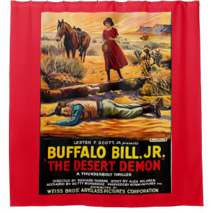 Rideaux De Douche 1925 Buffalo Bill, Jr. - affiche du film Démon du 