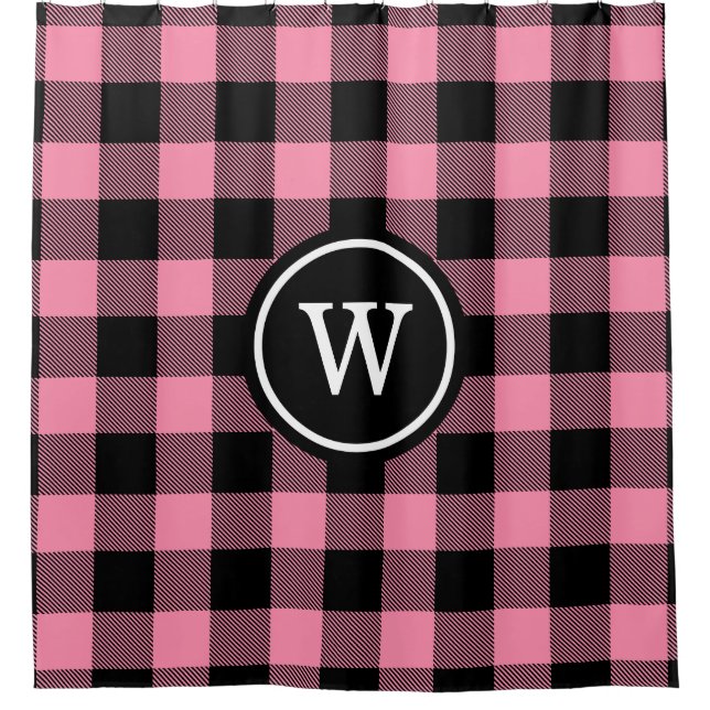 Rideaux De Douche 1I Round - Buffalo Plaid 1X Frame (Devant)