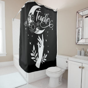 Rideaux De Douche 2- Chemise d'enseignant inspirant, Enseignant mini