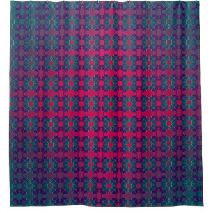 Rideaux De Douche 4 Fièvre Turquoise de feuille Fuschia et violet