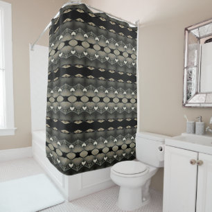 Rideaux De Douche À cœur noir