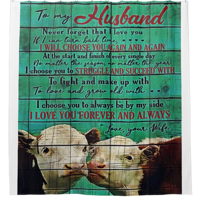 Rideaux De Douche À mon mari | Jolie famille présente (Devant)