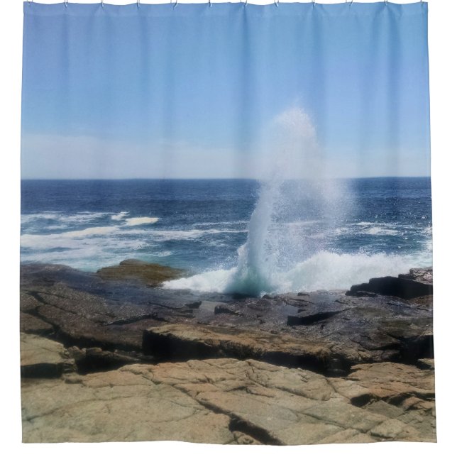 Rideaux De Douche A Splash of Adventure at Schoodic Point (Devant)