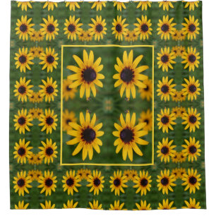 Rideaux De Douche Abee Sur Black Eyed Susan Flower Abstrait