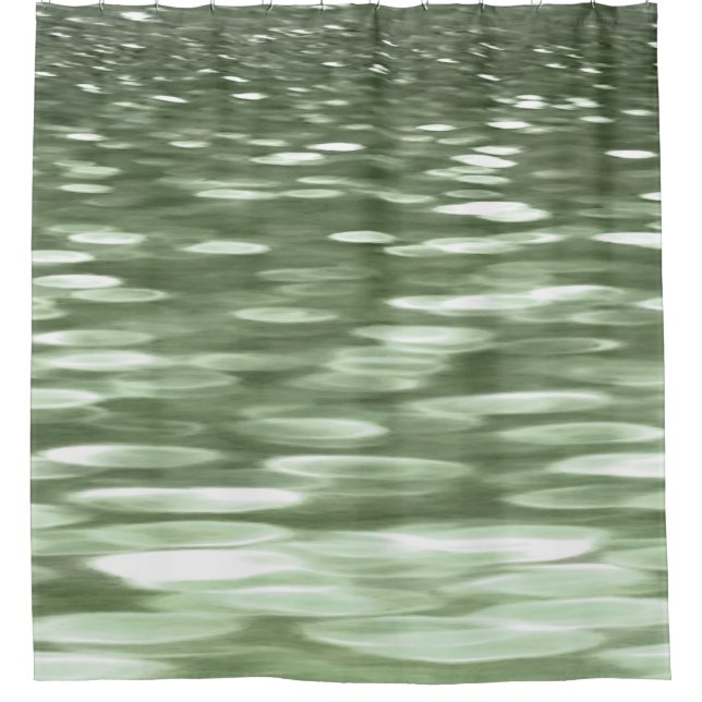 Rideaux De Douche Abstract #3: Olive green blur (Devant)