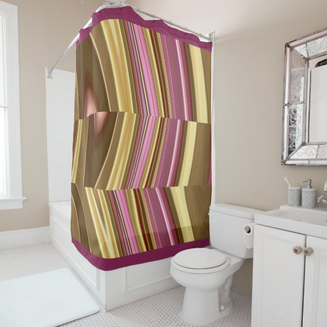 Rideaux De Douche Abstract elegant fluide marble liquide (En situation)