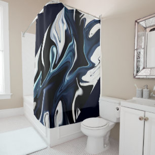 Rideaux De Douche Abstract elegant fluide marble liquide