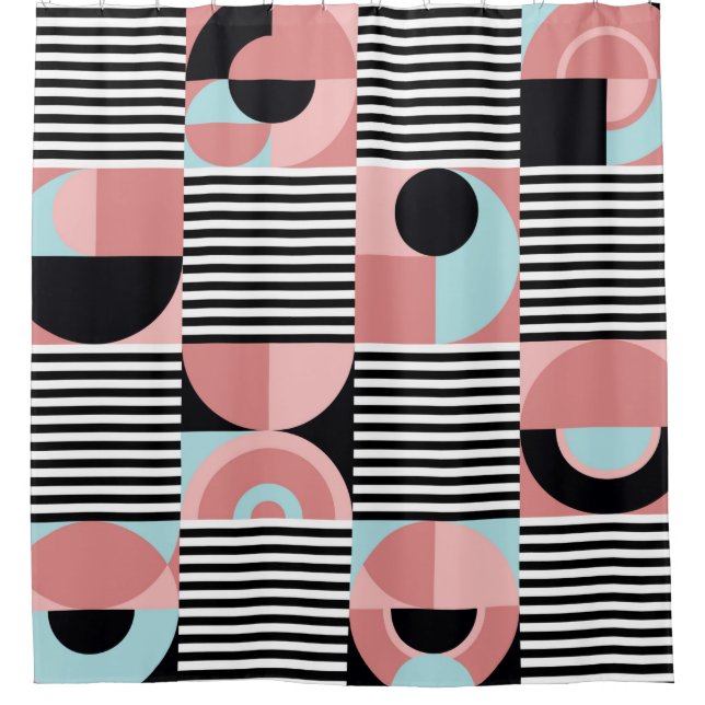 Rideaux De Douche Abstract geometric pattern. Seamless modern print  (Devant)