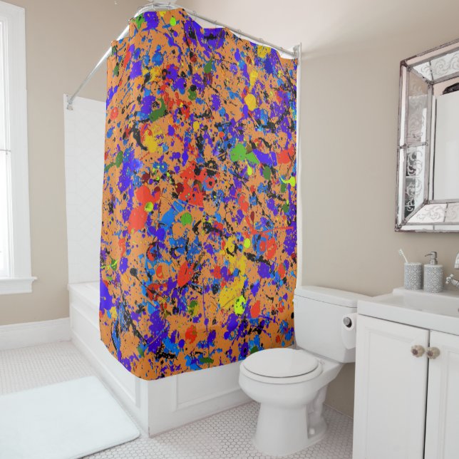 Rideaux De Douche Abstract No. 912 Customizable (En situation)