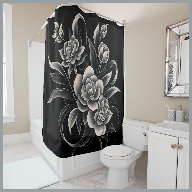 Rideaux De Douche Abstraction encapsulée (Abstraction Encapsulated Shower Curtain
)