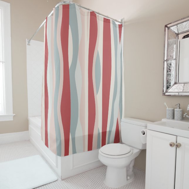 Rideaux De Douche Abstrait 050723 (En situation)
