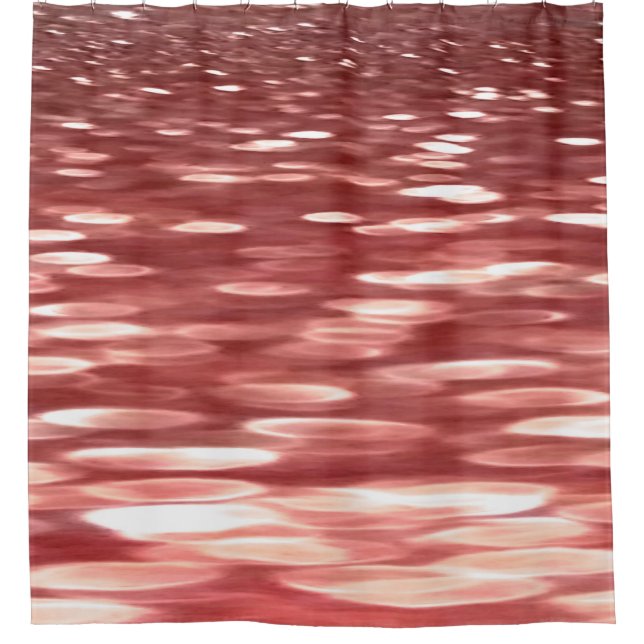 Rideaux De Douche Abstrait #2 : Flou rouge (Devant)