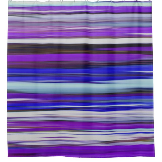 Rideaux De Douche Abstrait #2 : Flou ultraviolet (Devant)