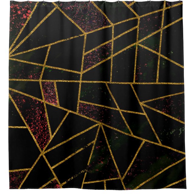 Rideaux De Douche Abstrait #939 (Devant)