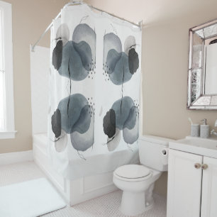 Rideaux De Douche abstrait "Aquarelle vive"