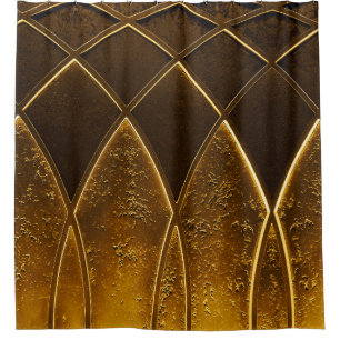 Rideaux De Douche Abstrait art déco géométrique ornementé gol
