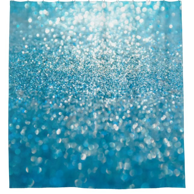 Rideaux De Douche Abstrait bleu, arrière - plan artistique. (Devant)