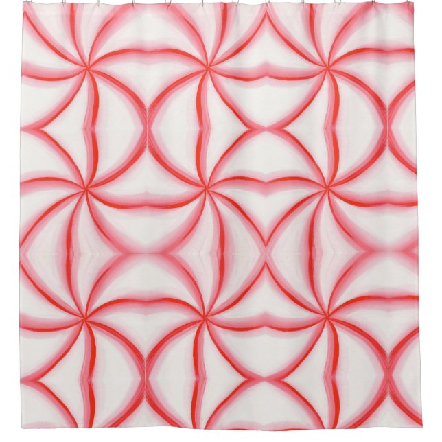 Rideaux De Douche Abstrait Candy Mint Swirl Motif rideaux douche (Devant)