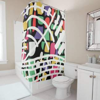 Rideaux De Douche abstrait doodle moderne