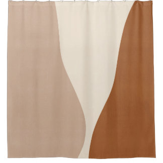 Rideaux De Douche Abstrait moderne du milieu du siècle