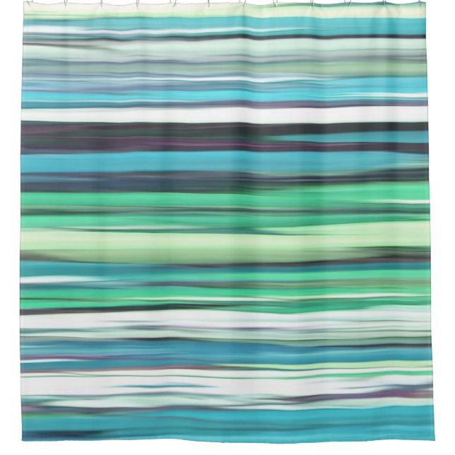 Rideaux De Douche Abstrait n° 2 : bleu vert d'eau (Devant)