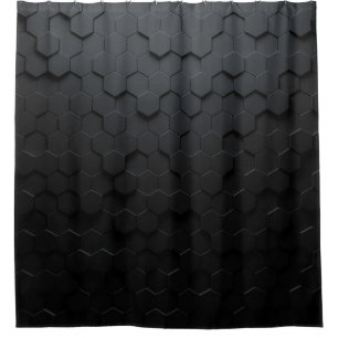 Rideaux De Douche Abstrait triangulaire noir, Grunge surfa