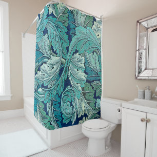 Rideaux De Douche Acanthus Green, William Morris