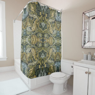 Rideaux De Douche Acanthus Vintage Floral Pattern par William Morris