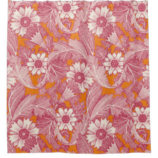 Rideaux De Douche acanthus viva magenta satsuma