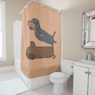 Rideaux De Douche Acroyoga Dachshund Dachshund Lover Cadeau