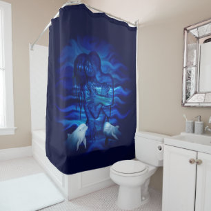 Rideaux De Douche Acte de passion - paire avec paire dauphin