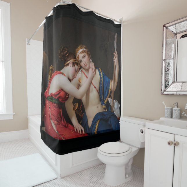Rideaux De Douche Adieu de Telemachus et Eucharis (En situation)